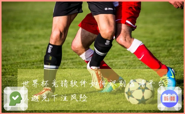 世界杯竞猜软件如何识别靠谱平台以避免下注风险