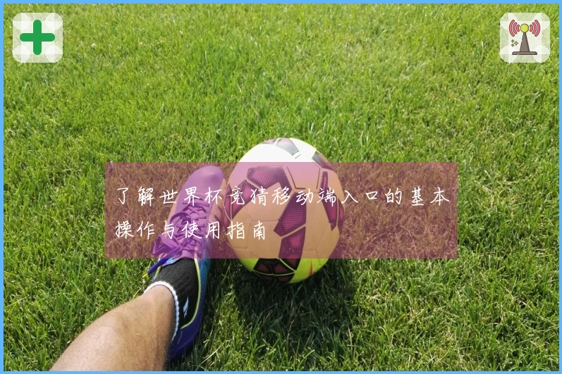 了解世界杯竞猜移动端入口的基本操作与使用指南