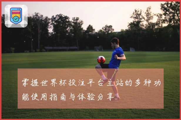 掌握世界杯投注平台主站的多种功能使用指南与体验分享