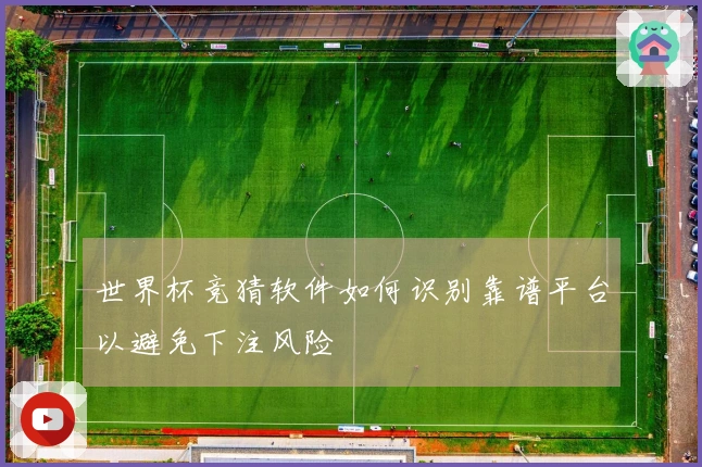 世界杯竞猜软件如何识别靠谱平台以避免下注风险